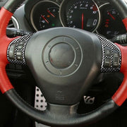 Adesivo decorativo per volante in fibra di carbonio da 2 pezzi per Mazda RX8 2004-2008, guida a destra e a sinistra universale, Steering Wheel A