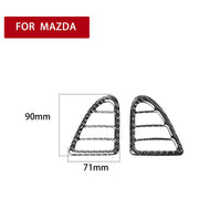 Adesivo decorativo per uscita aria sinistra e destra in fibra di carbonio da 2 pezzi per Mazda RX8 2004-2008, guida a destra e sinistra universale, Left and Right Air Outlet