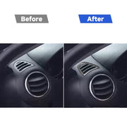 Adesivo decorativo per uscita aria sinistra e destra in fibra di carbonio da 2 pezzi per Mazda RX8 2004-2008, guida a destra e sinistra universale, Left and Right Air Outlet