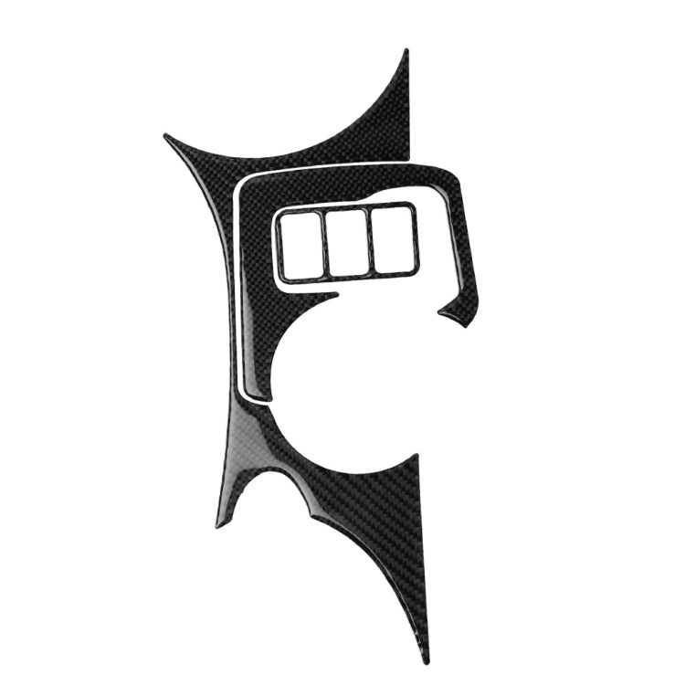 Adesivo decorativo per pannello portabicchieri di controllo centrale in fibra di carbonio per auto 3 in 1 per Nissan 370Z Z34 2009-, guida a destra e a sinistra universale, Central Control Cup Holder Panel