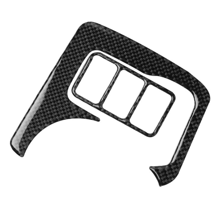 Adesivo decorativo per pannello portabicchieri di controllo centrale in fibra di carbonio per auto 3 in 1 per Nissan 370Z Z34 2009-, guida a destra e a sinistra universale, Central Control Cup Holder Panel