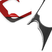 Adesivo decorativo per pannello portabicchieri di controllo centrale in fibra di carbonio per auto 3 in 1 per Nissan 370Z Z34 2009-, guida a destra e a sinistra universale, Central Control Cup Holder Panel