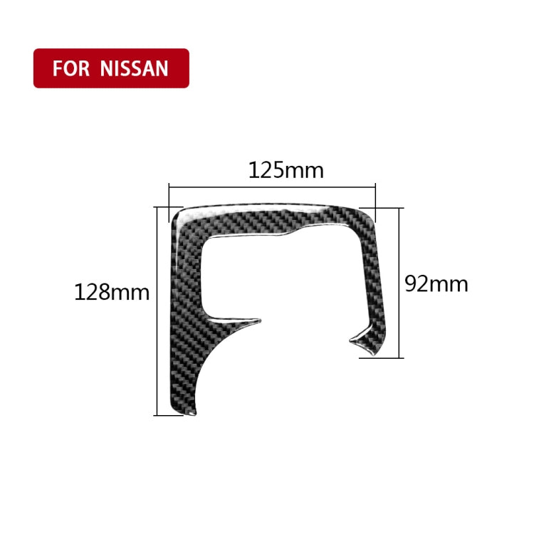 Adesivo decorativo per pulsante di riscaldamento con controllo centralizzato in fibra di carbonio per auto per Nissan 370Z Z34 2009-, guida a destra e a sinistra universale, Central Control Heating Button