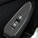 Adesivo decorativo per pannello alzacristalli in fibra di carbonio per auto da 2 pezzi per Nissan 370Z Z34 2009-, guida a destra a configurazione bassa, Window Lift Panel Right Drive
