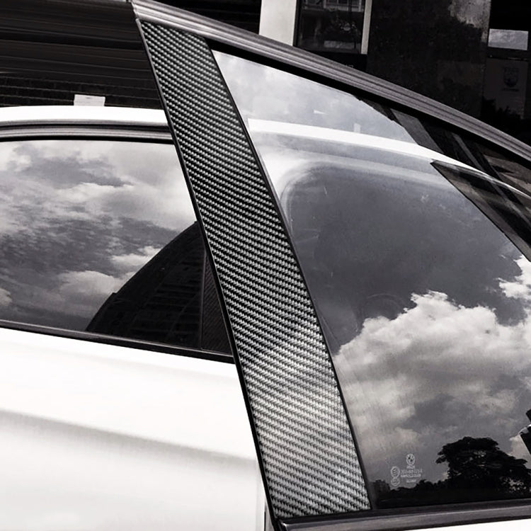 Adesivo decorativo per montante B in fibra di carbonio per auto per Audi A6 2012-2018, guida a destra e a sinistra universale, For Audi A6 2012-2018