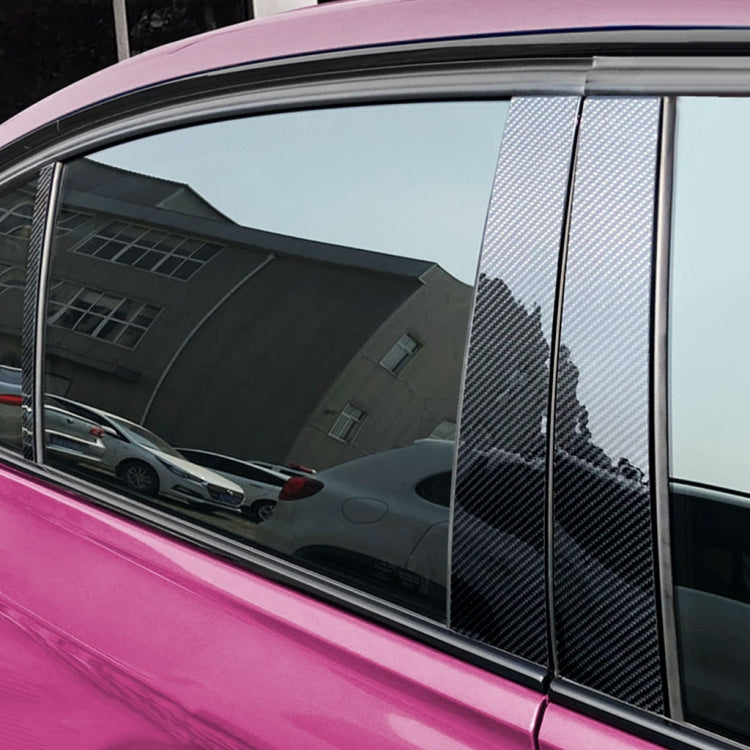 Adesivo decorativo per montante B in fibra di carbonio per auto per Audi A6 2012-2018, guida a destra e a sinistra universale, For Audi A6 2012-2018