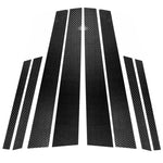 Adesivo decorativo per montante B in fibra di carbonio per auto per BMW X6 E71 2009-2013, guida a destra e a sinistra universale, For BMW X6 E71 2009-2013