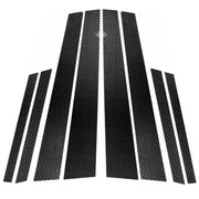 Adesivo decorativo per montante B in fibra di carbonio per auto per BMW X6 E71 2009-2013, guida a destra e a sinistra universale, For BMW X6 E71 2009-2013