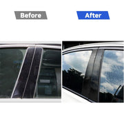 Adesivo decorativo per montante B in fibra di carbonio per auto per BMW X6 E71 2009-2013, guida a destra e a sinistra universale, For BMW X6 E71 2009-2013