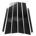 Adesivo decorativo per montante B in fibra di carbonio per auto per BMW E60 2004-2010, guida a destra e a sinistra universale, For BMW E60 2004-2010