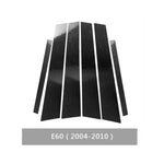 Adesivo decorativo per montante B in fibra di carbonio per auto per BMW E60 2004-2010, guida a destra e a sinistra universale, For BMW E60 2004-2010
