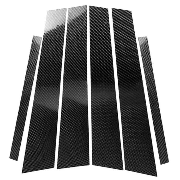 Adesivo decorativo per montante B in fibra di carbonio per auto per BMW E46, guida a destra e a sinistra universale, For BMW E46