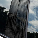 Adesivo decorativo per montante B in fibra di carbonio per auto per BMW E46, guida a destra e a sinistra universale, For BMW E46