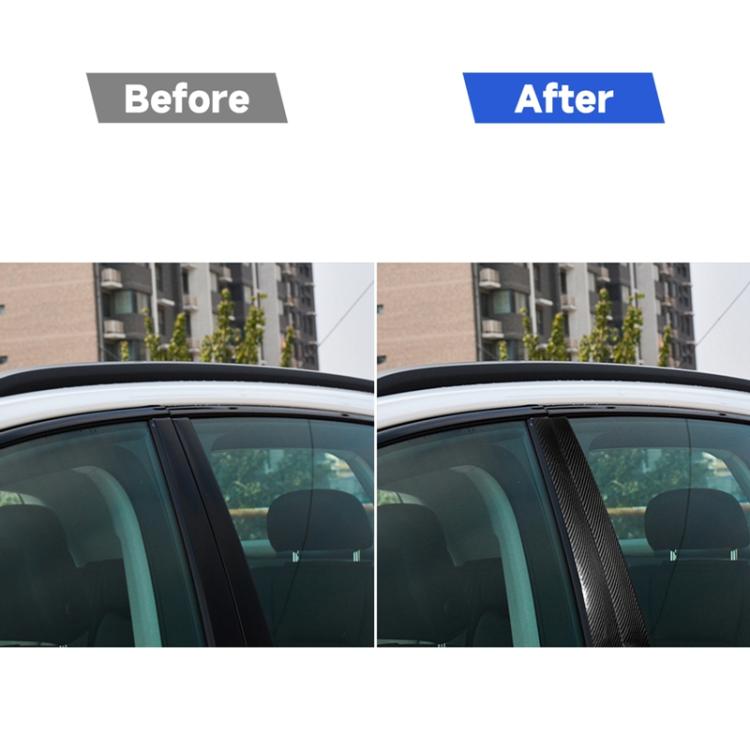 Adesivo decorativo per montante centrale 10 in 1 per auto in fibra di carbonio per Audi Q7 / SQ7 4M 2016-2019, guida a destra e a sinistra universale, For Audi Q7