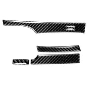 Adesivo decorativo 5 in 1 per cambio automatico in fibra di carbonio per auto per Honda Civic 8a generazione 2006-2011, guida a sinistra, 5 in 1 Automatic Gear, Left Drive