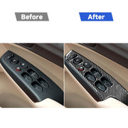 Adesivo decorativo per pannello di sollevamento in vetro e fibra di carbonio 4 in 1 per Honda Civic 8a generazione 2006-2011, guida a destra, Glass Lift Panel, Right Drive