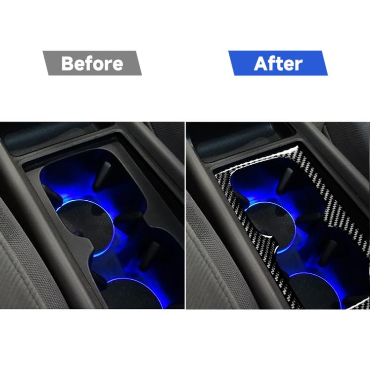 Adesivo decorativo portabicchieri per acqua in fibra di carbonio per auto per Honda Civic 8a generazione 2006-2011, guida a destra e a sinistra universale, Water Cup Holder