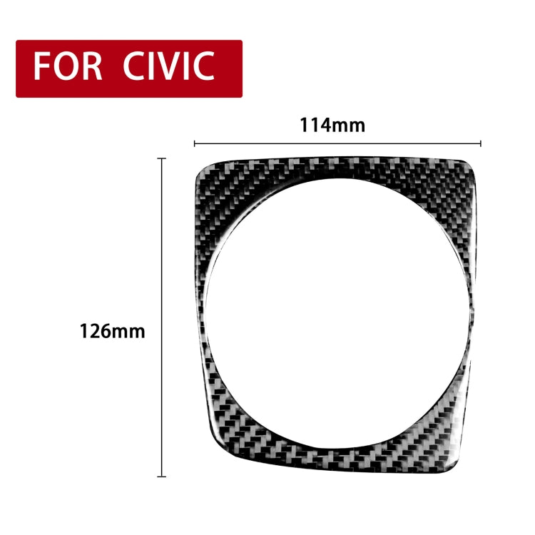 Adesivo decorativo per cambio manuale per auto in fibra di carbonio per Honda Civic 8a generazione 2006-2011, guida a destra, Manual Gear, Right Drive