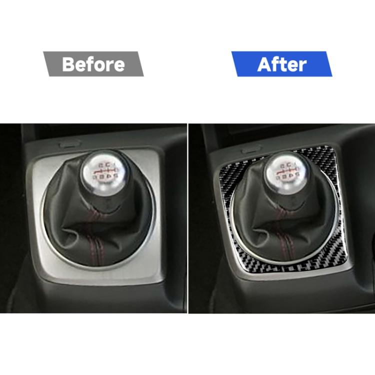 Adesivo decorativo per cambio manuale per auto in fibra di carbonio per Honda Civic 8a generazione 2006-2011, guida a destra, Manual Gear, Right Drive