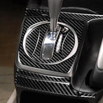 Adesivo decorativo per pannello cambio automatico in fibra di carbonio 8 in 1 per Honda Civic 8a generazione 2006-2011, guida a destra, Automatic Gear Panel Set, Right Drive
