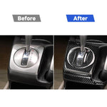 Adesivo decorativo per pannello cambio automatico in fibra di carbonio 8 in 1 per Honda Civic 8a generazione 2006-2011, guida a destra, Automatic Gear Panel Set, Right Drive