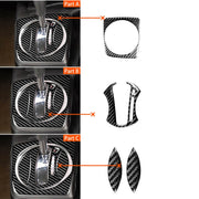 Adesivo decorativo per set ingranaggi automatici in fibra di carbonio 4 in 1 per Honda Civic 8a generazione 2006-2011, guida a destra, Automatic Gear Set, Right Drive