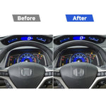 Adesivo decorativo parte superiore del tachimetro per auto in fibra di carbonio per Honda Civic 8a generazione 2006-2011, guida a destra e a sinistra universale, Upper Part of Speedometer