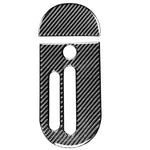 Adesivo decorativo per ingranaggi in fibra di carbonio 2 in 1 per Jeep Wrangler JK 2007-2010, guida a sinistra, Gear