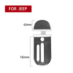 Adesivo decorativo per ingranaggi in fibra di carbonio 2 in 1 per Jeep Wrangler JK 2007-2010, guida a sinistra, Gear