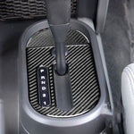 Adesivo decorativo per ingranaggi in fibra di carbonio 2 in 1 per Jeep Wrangler JK 2007-2010, guida a sinistra, Gear