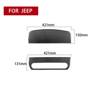 Adesivo decorativo per corrimano del sedile del passeggero anteriore in fibra di carbonio 2 in 1 per Jeep Wrangler JK 2007-2010, guida a destra e a sinistra universale, Front Passenger Seat Handrail