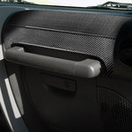 Adesivo decorativo per corrimano del sedile del passeggero anteriore in fibra di carbonio 2 in 1 per Jeep Wrangler JK 2007-2010, guida a destra e a sinistra universale, Front Passenger Seat Handrail