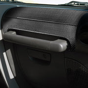 Adesivo decorativo per corrimano del sedile del passeggero anteriore in fibra di carbonio 2 in 1 per Jeep Wrangler JK 2007-2010, guida a destra e a sinistra universale, Front Passenger Seat Handrail