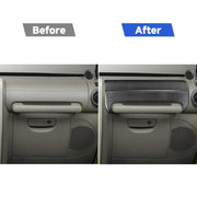 Adesivo decorativo per corrimano del sedile del passeggero anteriore in fibra di carbonio 2 in 1 per Jeep Wrangler JK 2007-2010, guida a destra e a sinistra universale, Front Passenger Seat Handrail
