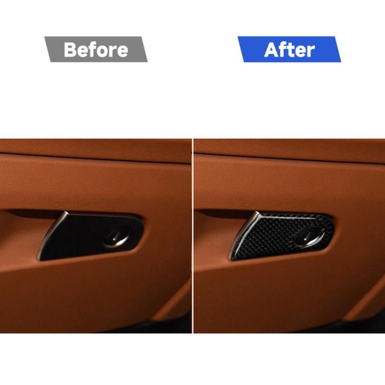 Adesivo decorativo per riporre il sedile del passeggero in fibra di carbonio per auto per Alfa Romeo Giulia 2017-2019, guida a sinistra, Passenger Seat Storage, Left Drive