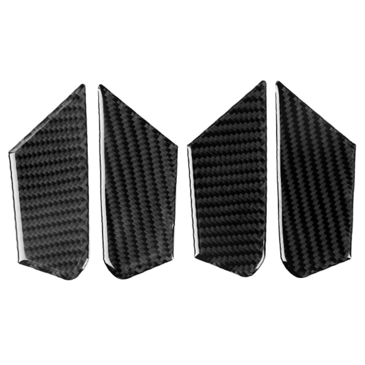 Adesivo decorativo 4 in 1 per portiera interna in fibra di carbonio per auto per Alfa Romeo Giulia 2017-2019, guida a destra e a sinistra universale, Inner Door Bowl
