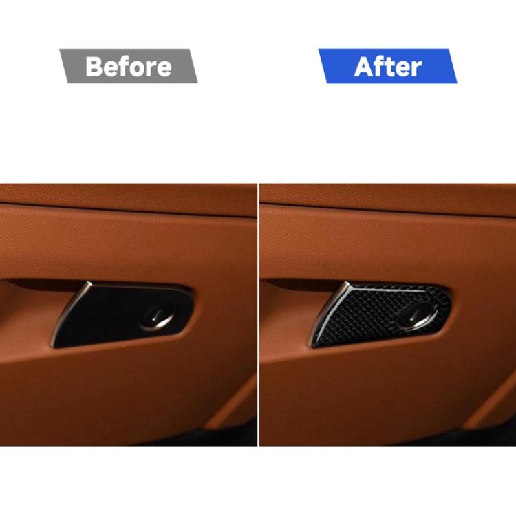 Adesivo decorativo per riporre il sedile del passeggero in fibra di carbonio per auto per Alfa Romeo Giulia 2017-2019, guida a destra, Passenger Seat Storage, Right Drive
