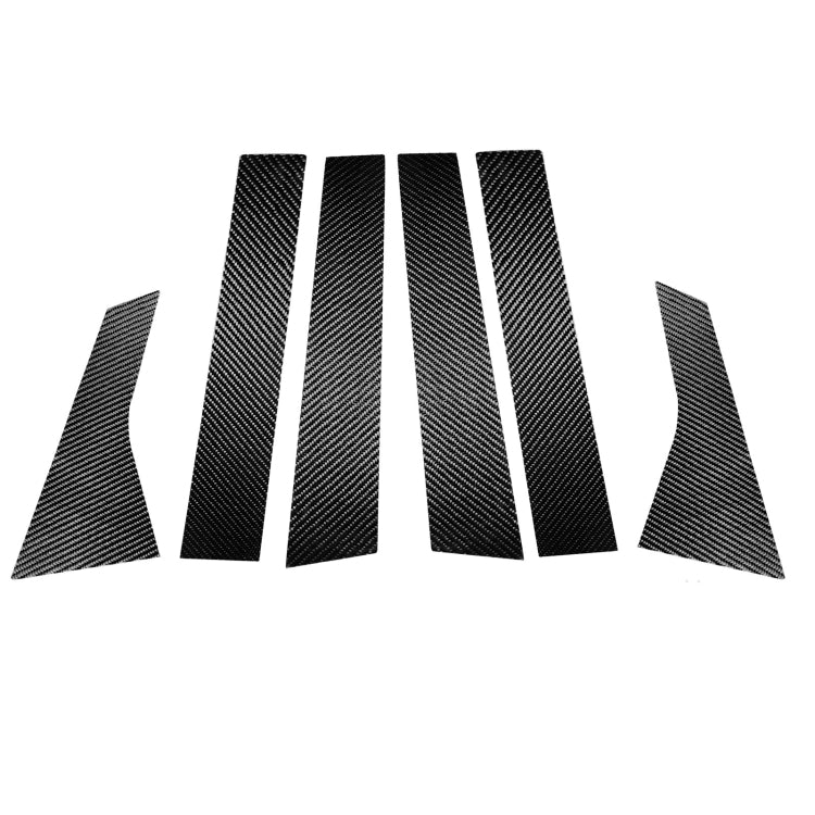 Adesivo decorativo per montante B in fibra di carbonio 6 in 1 per Honda Accord di decima generazione 2018-2021, guida a destra e a sinistra universale, B-pillar
