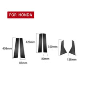 Adesivo decorativo per montante B in fibra di carbonio 6 in 1 per Honda Accord di decima generazione 2018-2021, guida a destra e a sinistra universale, B-pillar