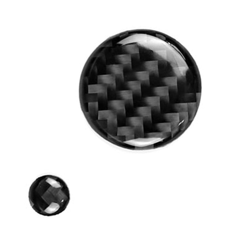 Un Set Auto In Fibra di Carbonio Manopola Multimediale Adesivo Decorativo per Mazda 3/6/CX-9/CX-5, Guida A Destra e Sinistra Universale, Multimedia Knob
