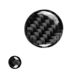 Un set di adesivi decorativi per manopola multimediale di controllo centrale in fibra di carbonio per auto per Mazda 3/6 / CX-9 / CX-5, guida a destra e a sinistra universale, Central Control Multimedia Knob