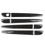 Un set di maniglie esterne per porte in fibra di carbonio per auto senza adesivo decorativo con foro intelligente per Mazda CX-5 2017-2018, guida a destra, Outside Door Handle without Smart Hole, Right Drive