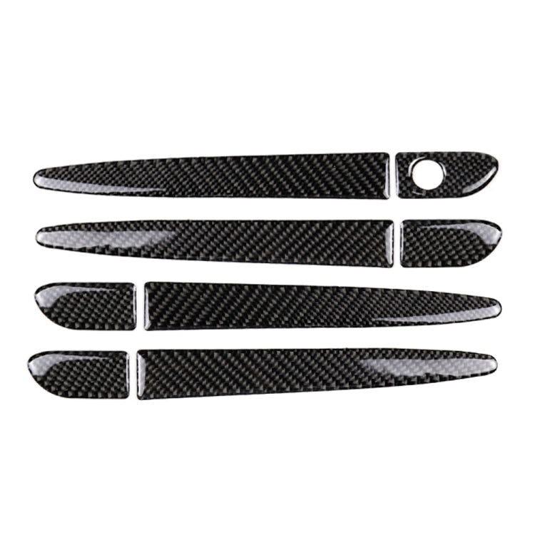 Un set di maniglie esterne per porte in fibra di carbonio per auto senza adesivo decorativo con foro intelligente per Mazda CX-5 2017-2018, guida a sinistra, Outside Door Handle without Smart Hole, Left Drive