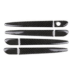 Un set di maniglie esterne per porte in fibra di carbonio per auto senza adesivo decorativo con foro intelligente per Mazda CX-5 2017-2018, guida a sinistra, Outside Door Handle without Smart Hole, Left Drive