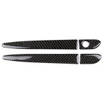 Un set di maniglie esterne per porte in fibra di carbonio per auto senza adesivo decorativo con foro intelligente per Mazda CX-5 2017-2018, guida a sinistra, Outside Door Handle without Smart Hole, Left Drive