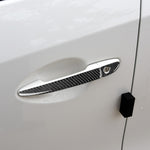 Un set di maniglie esterne per porte in fibra di carbonio per auto senza adesivo decorativo con foro intelligente per Mazda CX-5 2017-2018, guida a sinistra, Outside Door Handle without Smart Hole, Left Drive