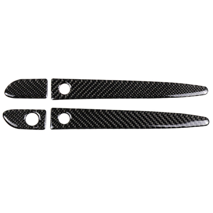 Un set di maniglie esterne per porte in fibra di carbonio per auto con adesivo decorativo Smart Hole per Mazda CX-5 2017-2018, guida a destra, Outside Door Handle with Smart, Right Drive
