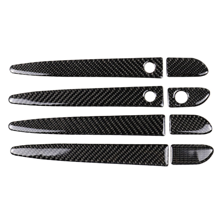 Maniglia per porta esterna in fibra di carbonio per auto con adesivo decorativo Smart Hole per Mazda CX-5 2017-2018, guida a sinistra, Outside Door Handle with Smart, Left Drive