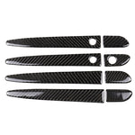 Maniglia per porta esterna in fibra di carbonio per auto con adesivo decorativo Smart Hole per Mazda CX-5 2017-2018, guida a sinistra, Outside Door Handle with Smart, Left Drive