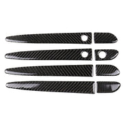 Maniglia per porta esterna in fibra di carbonio per auto con adesivo decorativo Smart Hole per Mazda CX-5 2017-2018, guida a sinistra, Outside Door Handle with Smart, Left Drive
